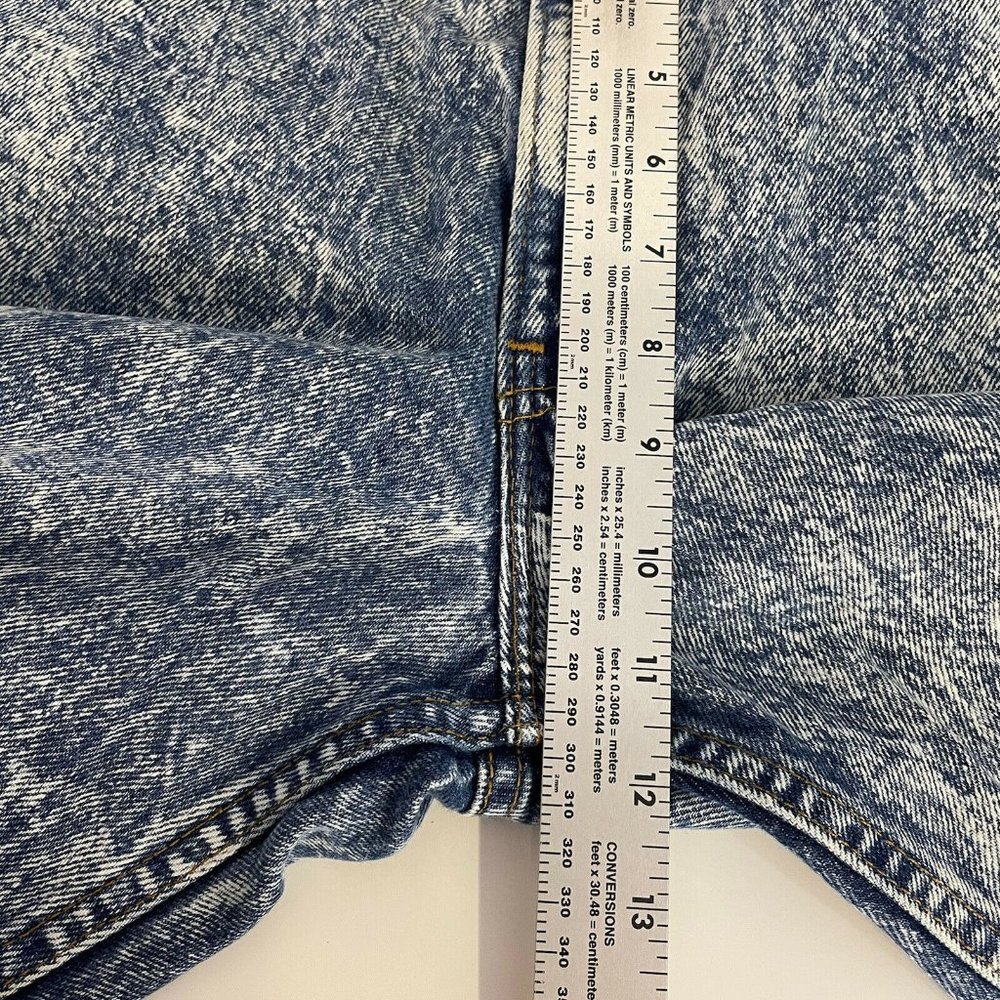 Vintage 90's Levi's Jeans Mens 33 Acid Wash Made In USA Denim Cotton Tapered - Picture 11 of 12